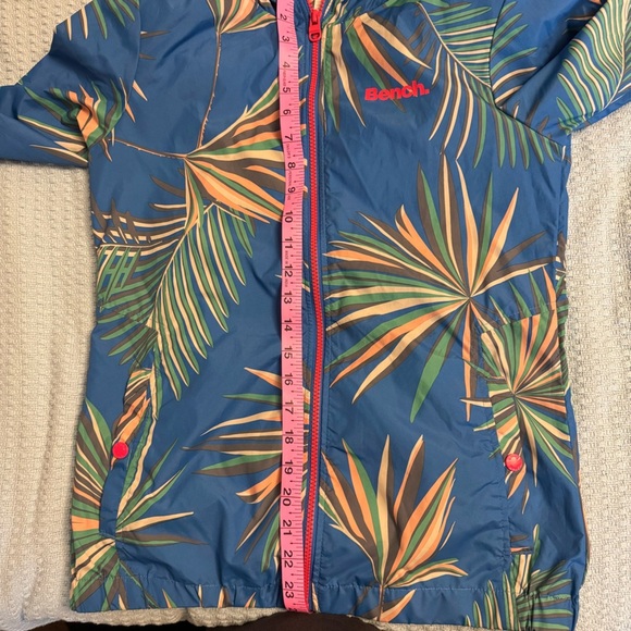 Tropical Blue Women's Rain Jacket - Picture 7 of 8